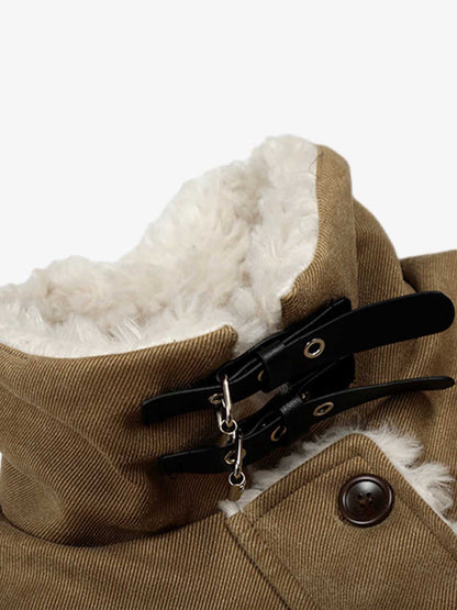 Stylish Faux Fur Collar Jacket for Men and Women - Trendy Design with High-Quality Features 