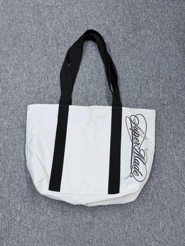 Canvas-Tragetasche mit schwarzen Gurten – Strapazierfähige Schultertasche aus Baumwoll-Canvas für den täglichen Gebrauch, zum Einkaufen und auf Reisen