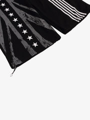 Crest Star Stripe Graphic Wide-Leg Sweatpants