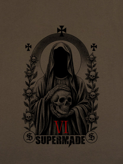 Thesupermade Dark Gothic Headless Skull Death T-shirt 