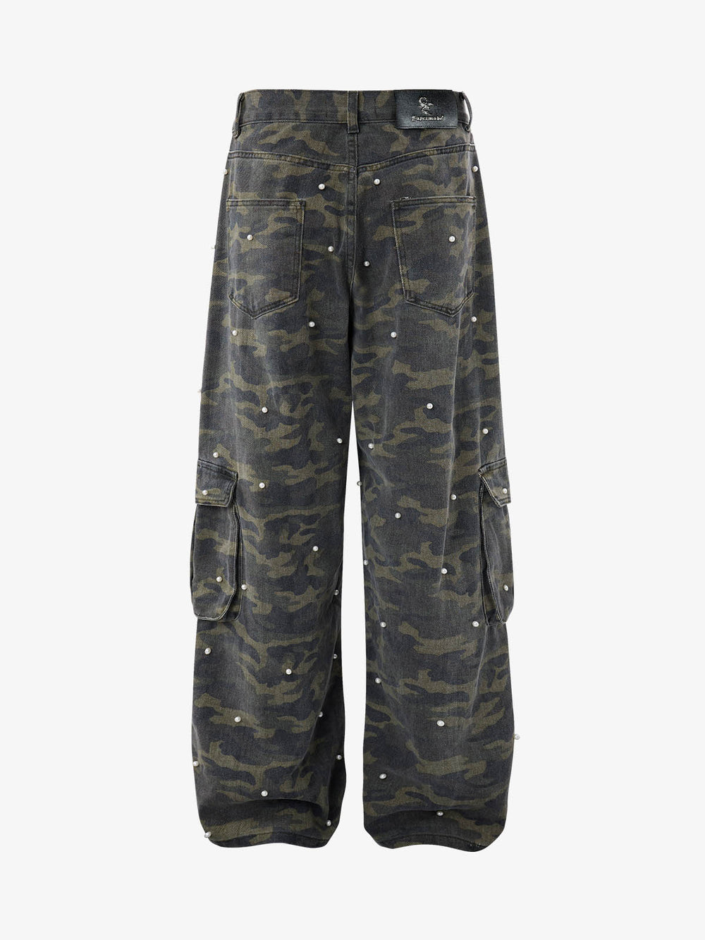 Camo Studded Cargo Pants