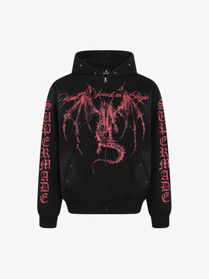 Rivet Spray-Dyed Hooded Jacket