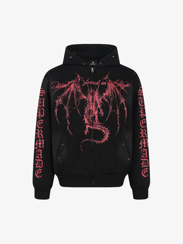 Rivet Spray-Dyed Hooded Jacket