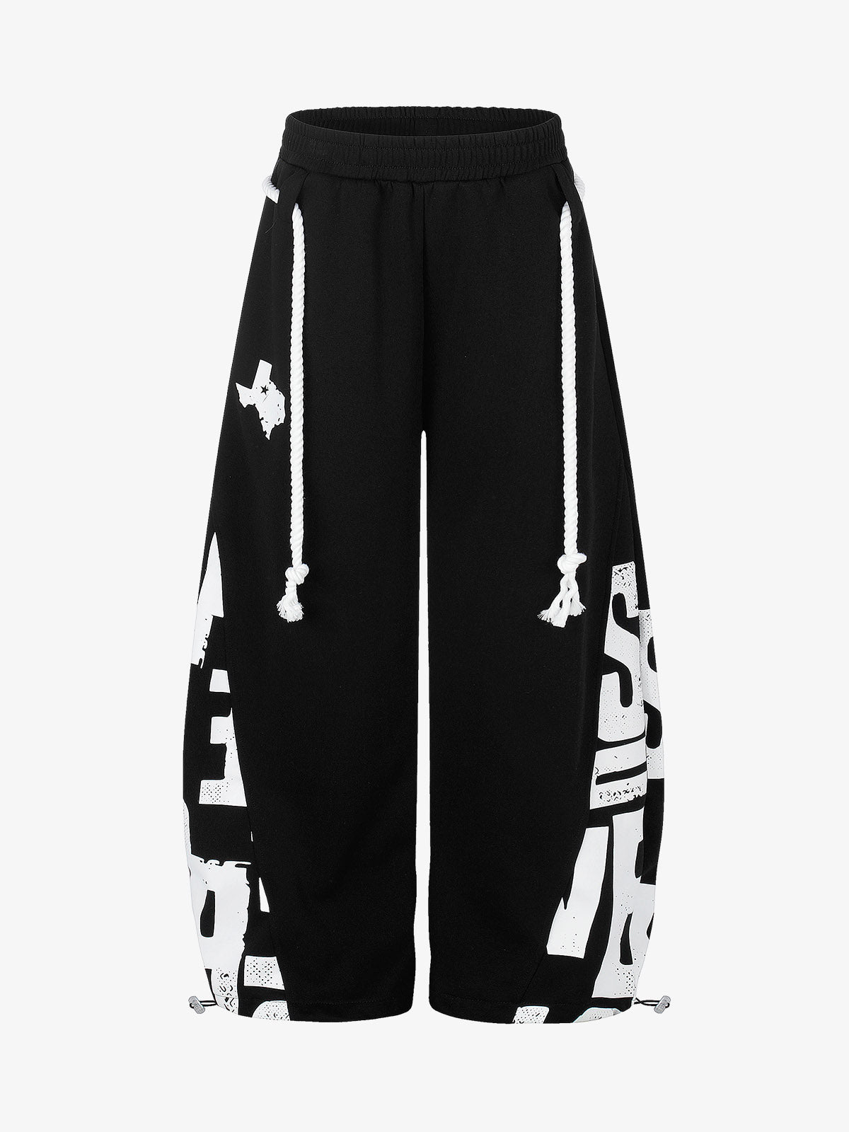 Streetwear Graffiti Drawstring Baggy Sweatpants