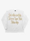 Glitter Letter Graphic Long Sleeve Tee