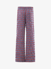 Plaid Color Block Drawstring Sweatpants
