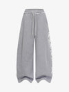 Stylish Wide-Leg Sweatpants with Unique Embroidery for Casual Wear 