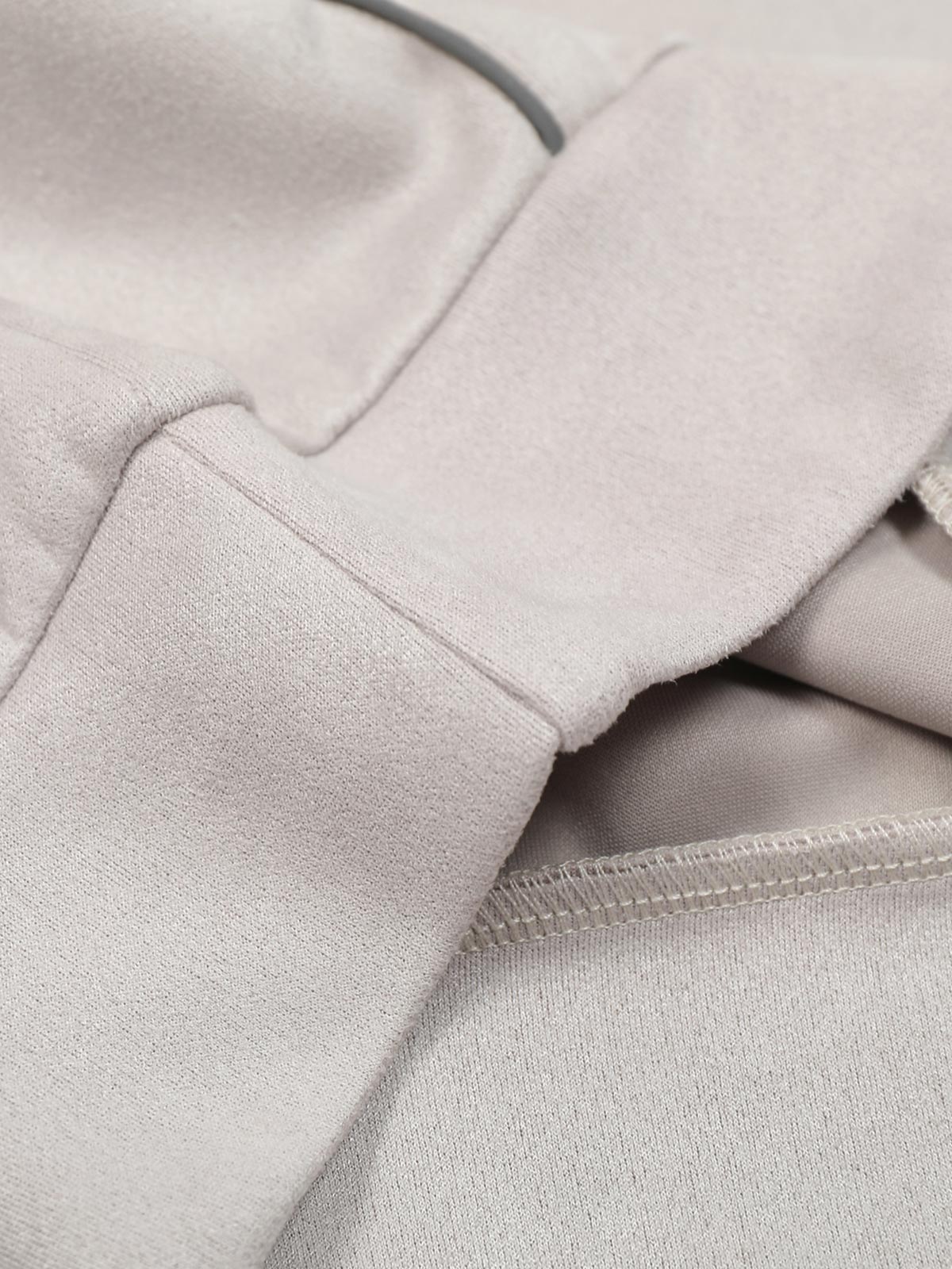 Sweatshirt mit Wildleder-Patchwork