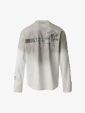 Distressed NO. 09 Long Sleeve T-Shirt 