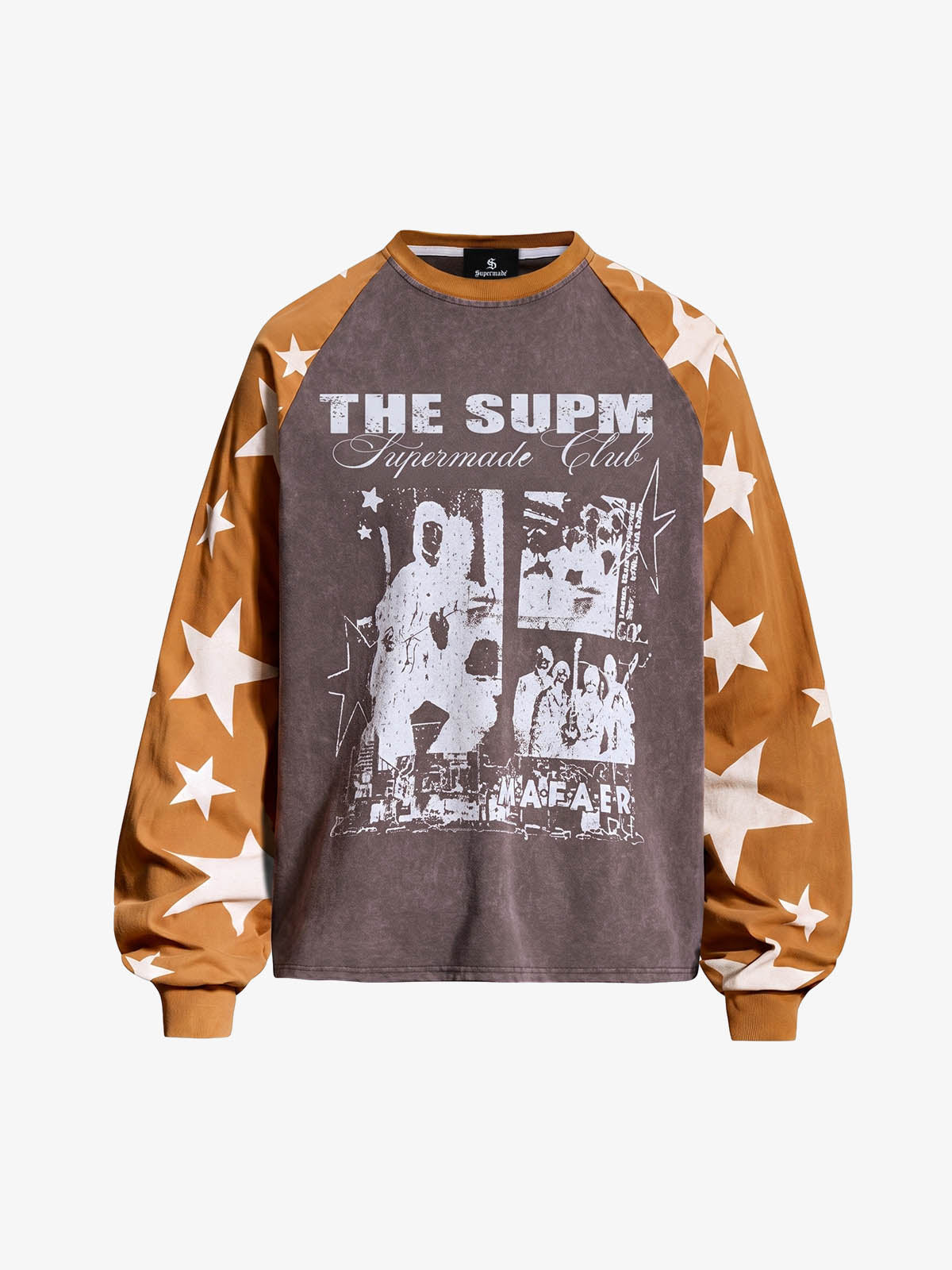 Figure Star Graphic Raglan Long Sleeve Shirt