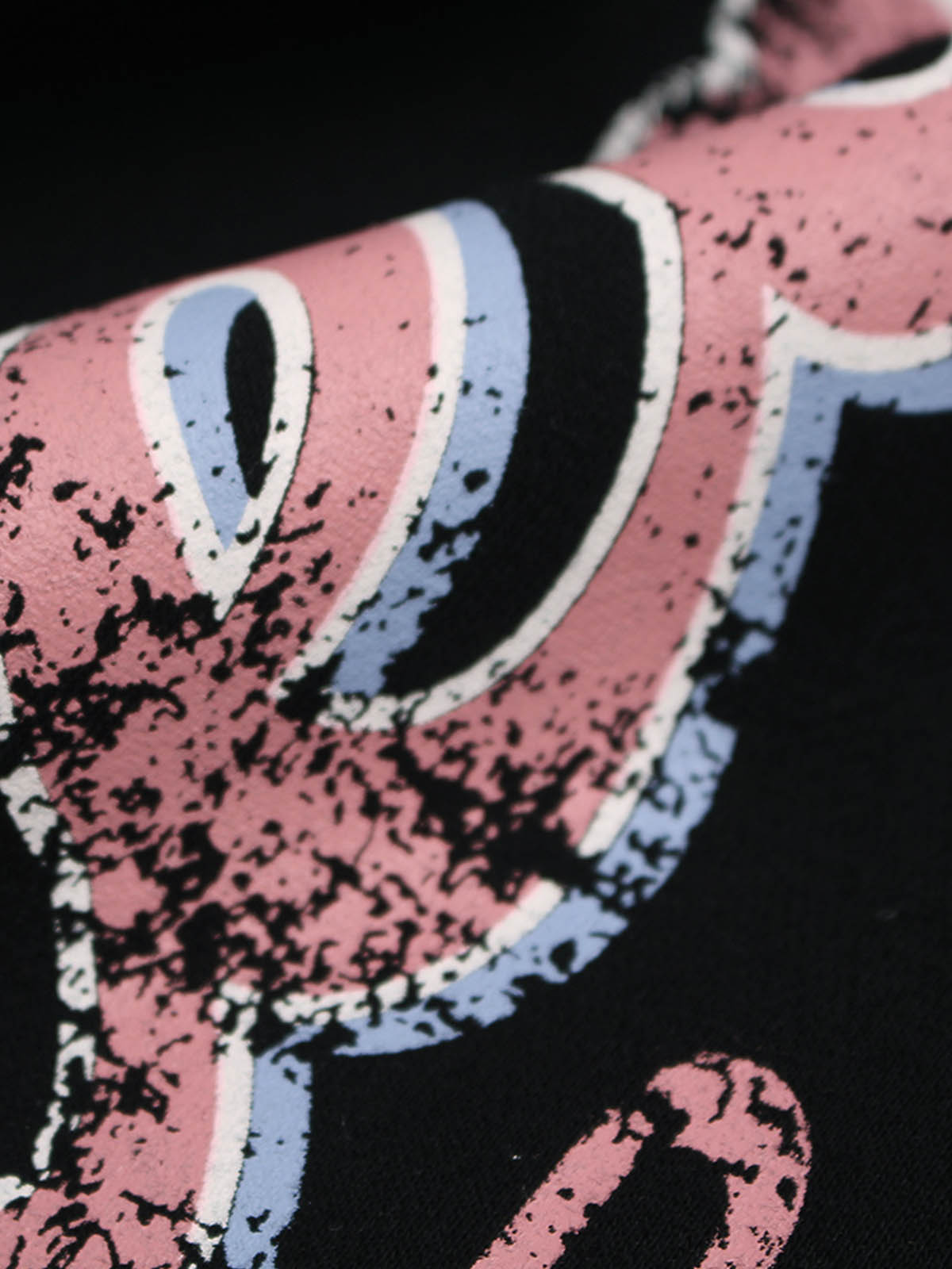 Retro Graphic Fleece-Lined Baggy Sweatpants 