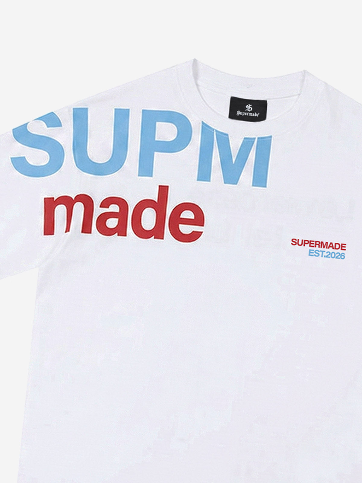 Oversized Letter Print Cotton T-Shirt