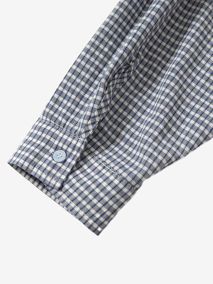 Thesupermade Double-layered Plaid Deconstructed Shirt 