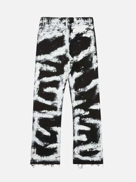 American High Street Ripped Graffiti Contrasting Jeans - 1995
