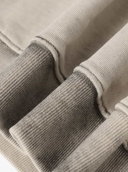 Retro Asymmetric Zip Up Deconstructed Hoodie 