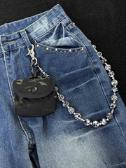 Retro Camouflage Wallet Chain 