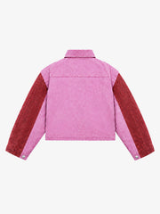Cross-Seam Buckle Cropped Utility Jacket