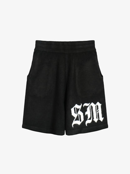 Gothic Chenille Oversized Street Shorts
