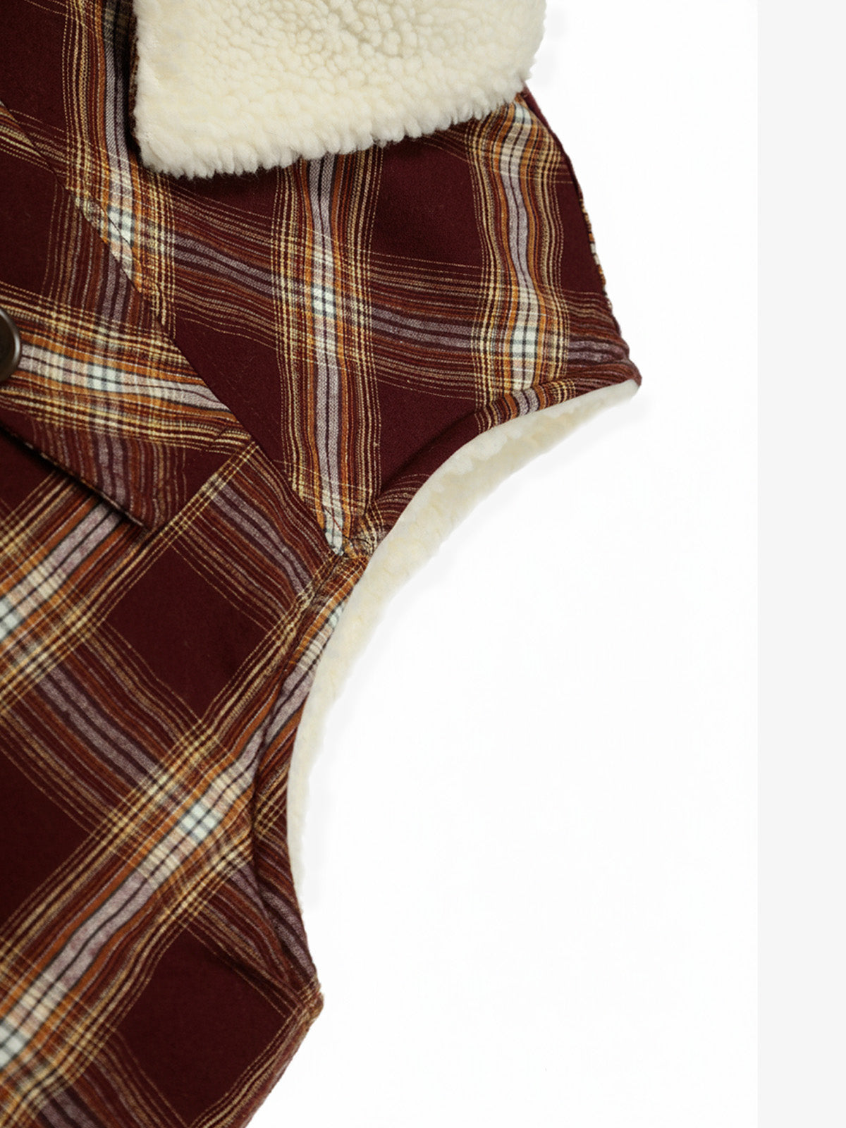 Plaid Vest with Sherpa Collar - Stylish and Warm for Everyday Wear 