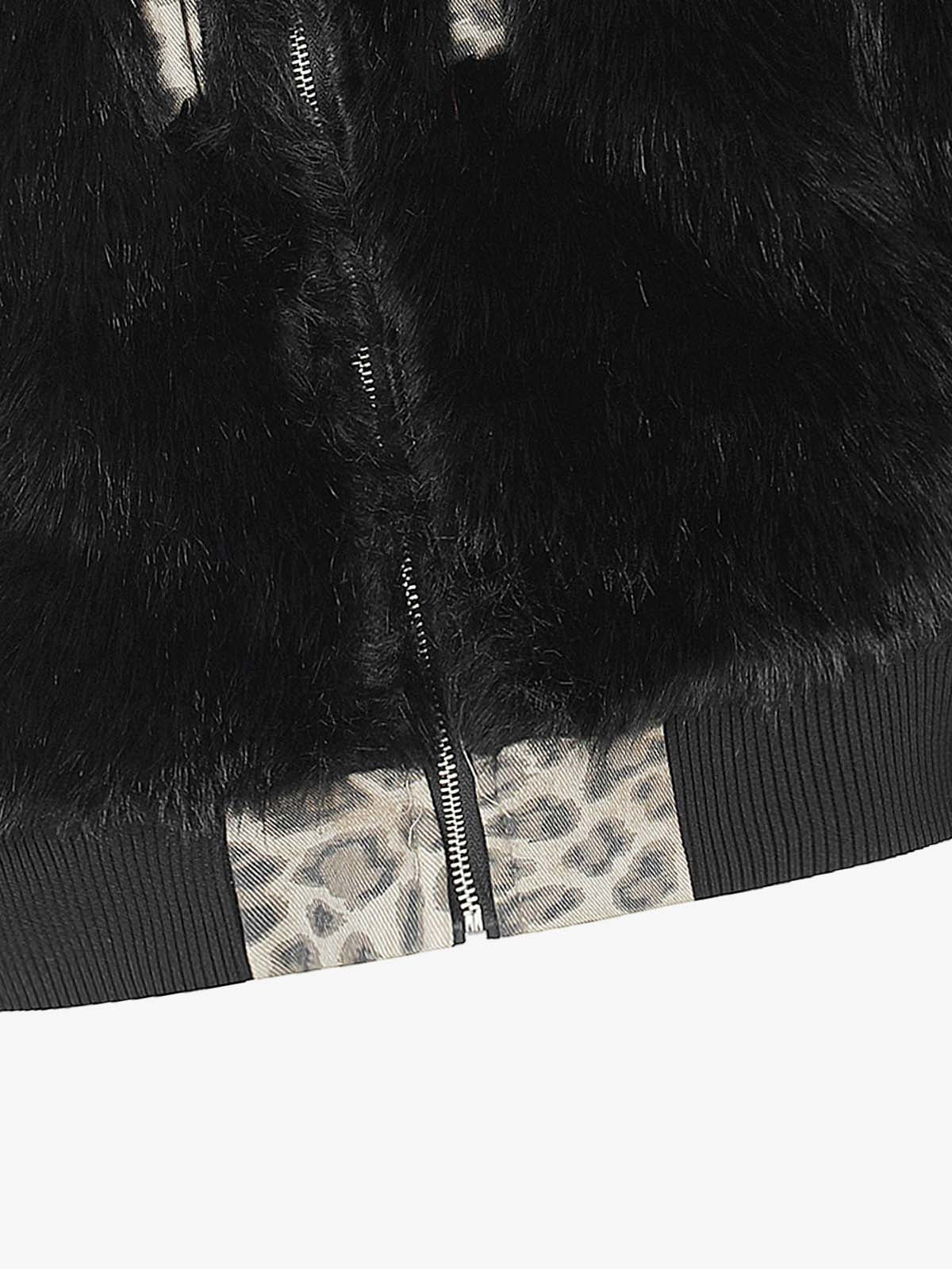 Leopard Reversible Faux-Fur Coat