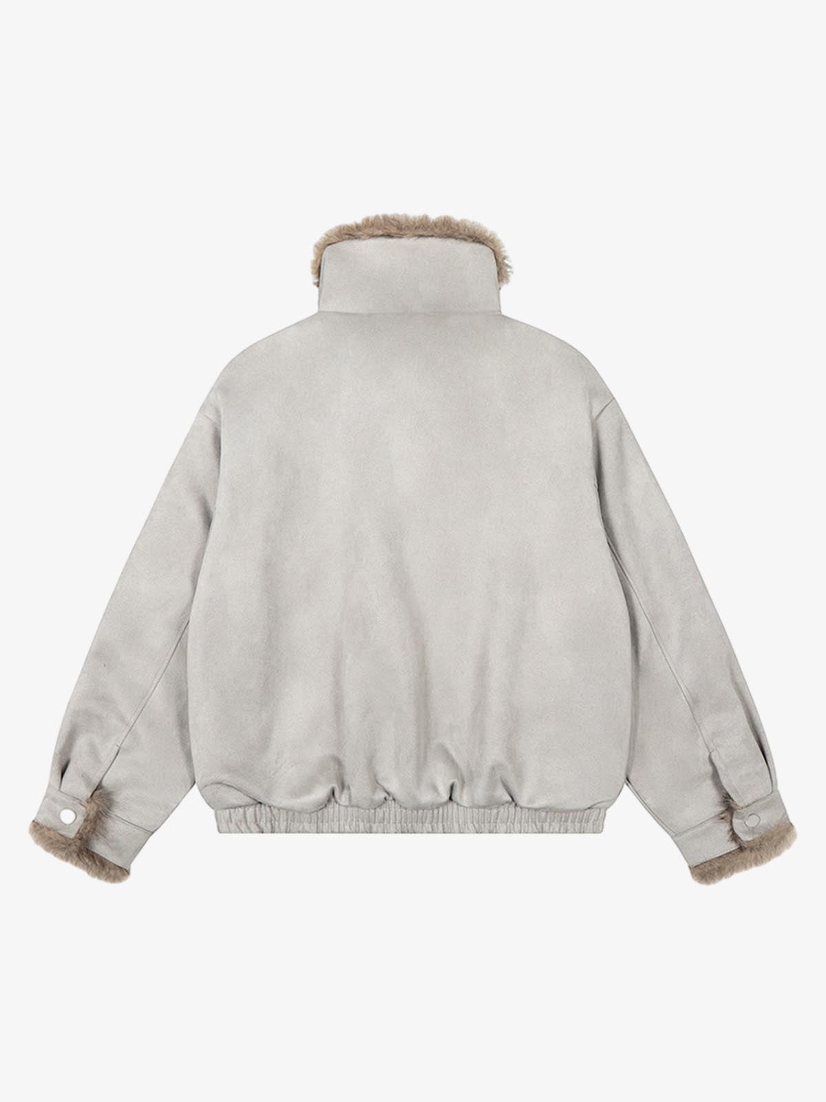 Stylish Faux Fur Collar Jacket for Men and Women - Perfect for Casual and Trendy Looks 