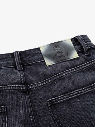 Retro Distressed Colorful Graffiti Art Print Jeans 