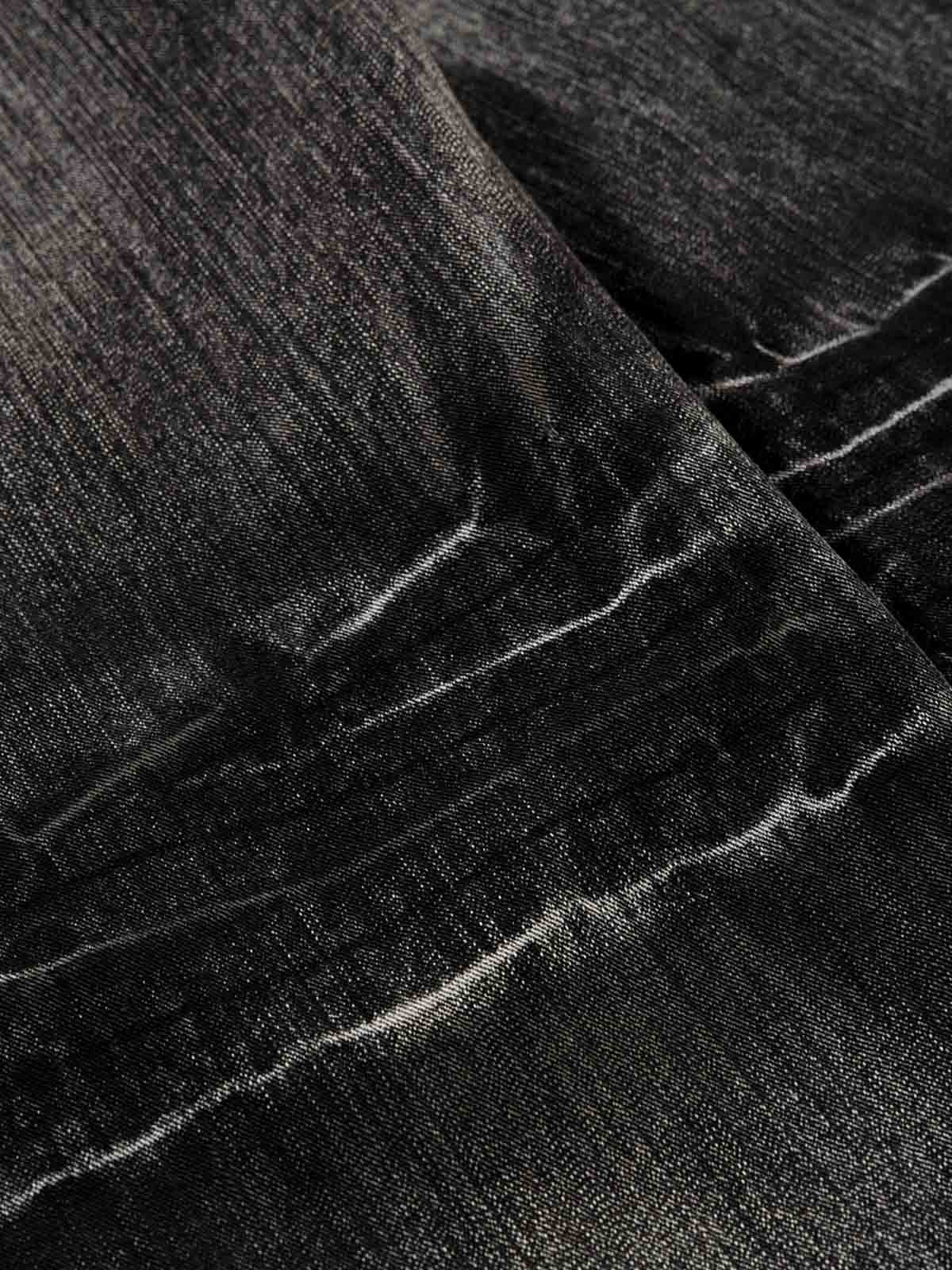 Paint Splatter Washed Wide Leg Denim Jeans