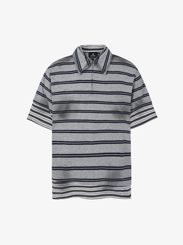 Striped Half-Zip Pullover Sweater – Cotton Blend Classic Fit Lightweight Knit
