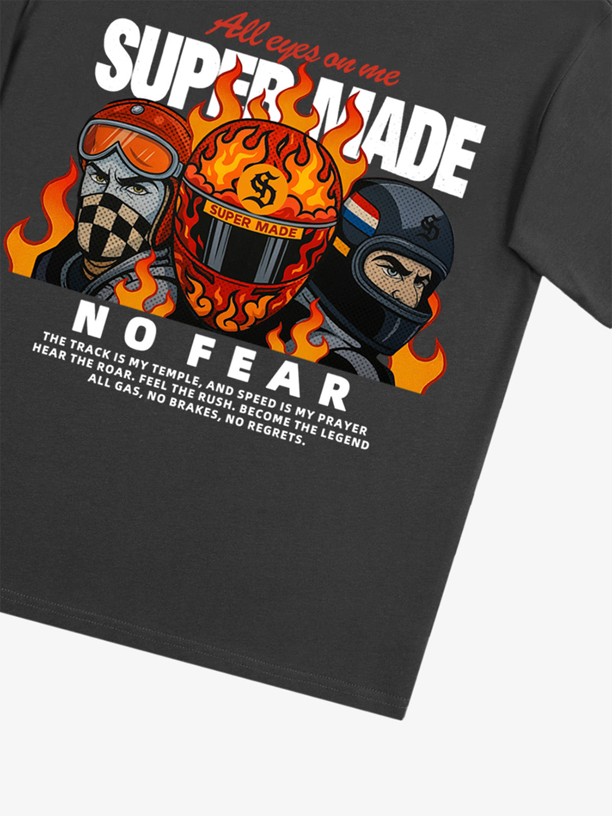 Motorcycle racing graphic T-shirt 