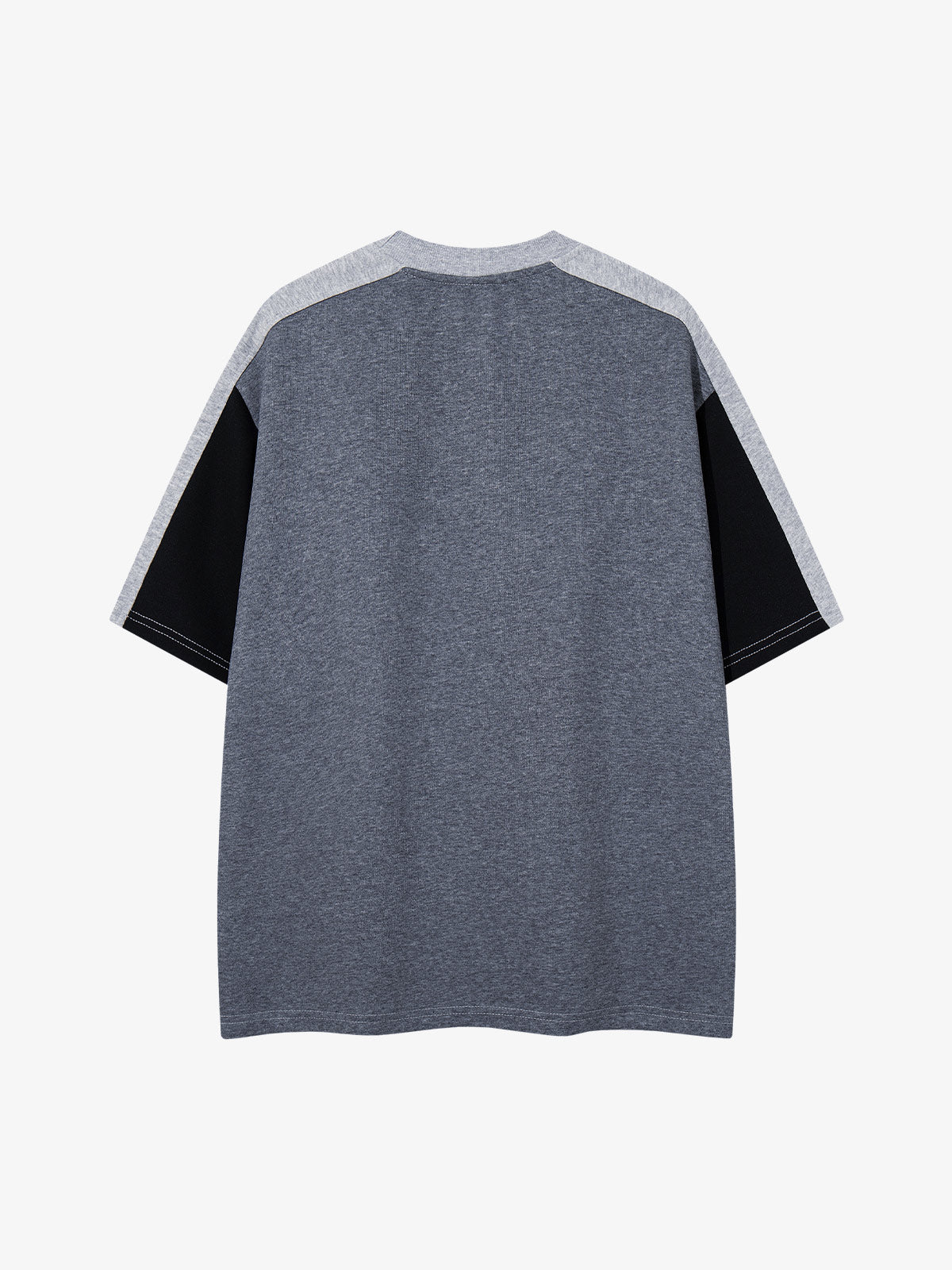 Embroidered Patchwork Collar Graphic Tee