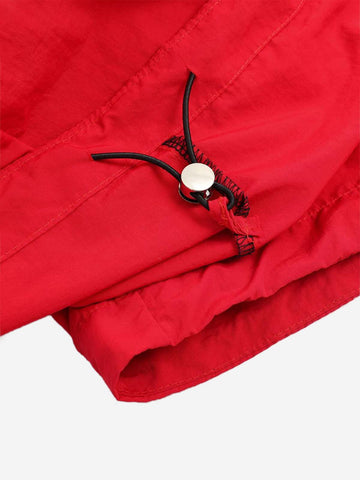 Star Color Block Double-Waist Paratrooper Pants