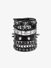 Studded Multi-Layer Punk Bracelet