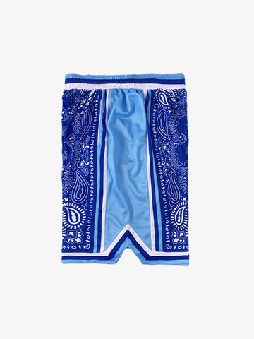 Polyester Snake Print Athletic Shorts with Bold Logo Design 