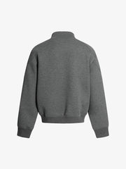 Panel Cut Stand Collar Zip Up Jacket 