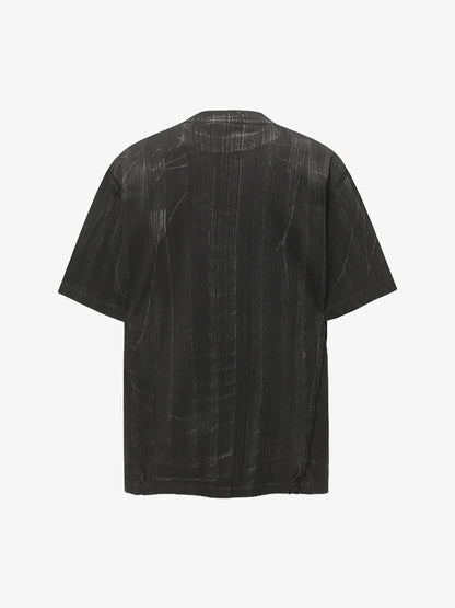 Painted Distressed Print Short-sleeved T-shirt 