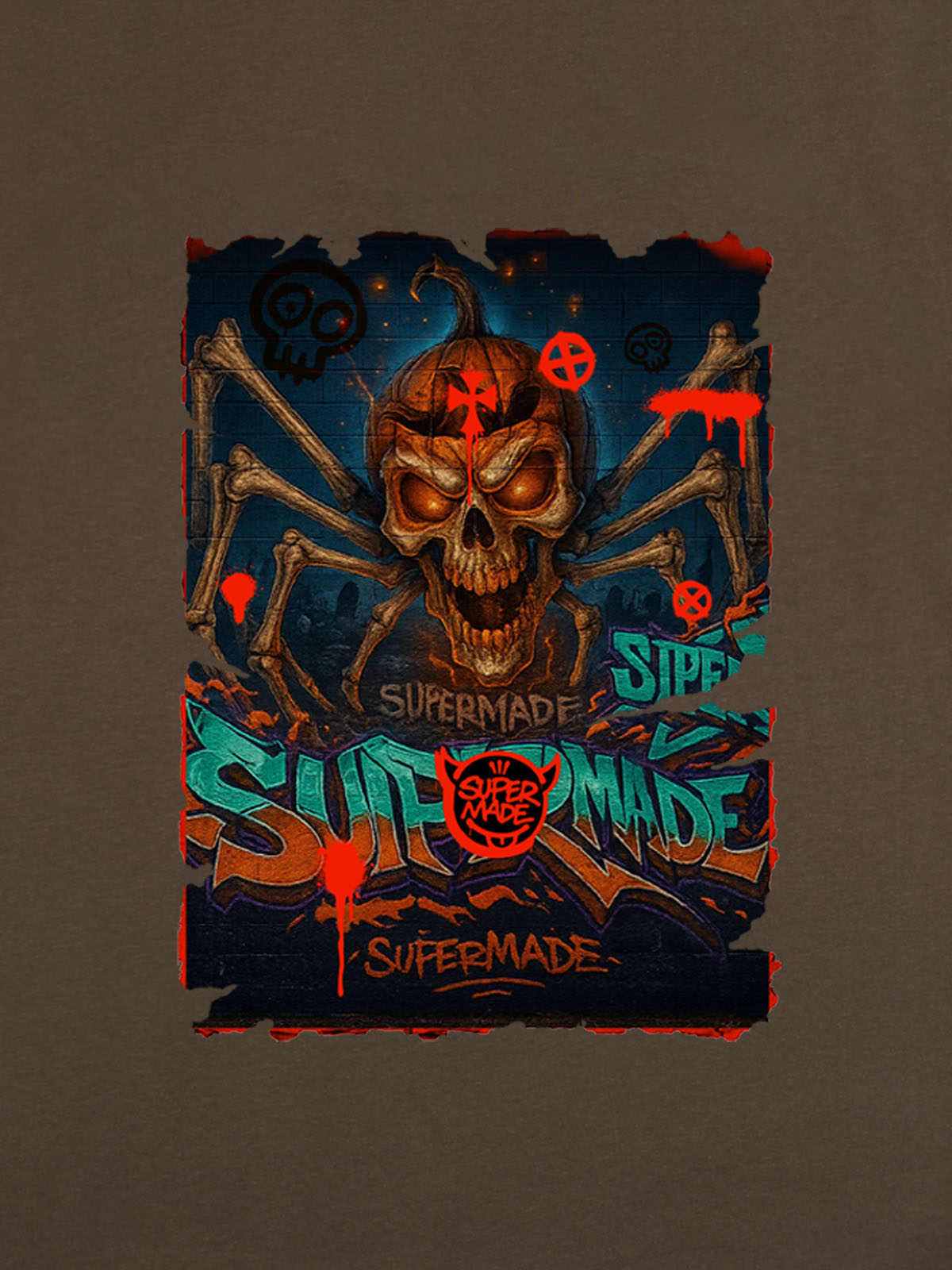 Bloody Dark Skull Spider T-shirt 