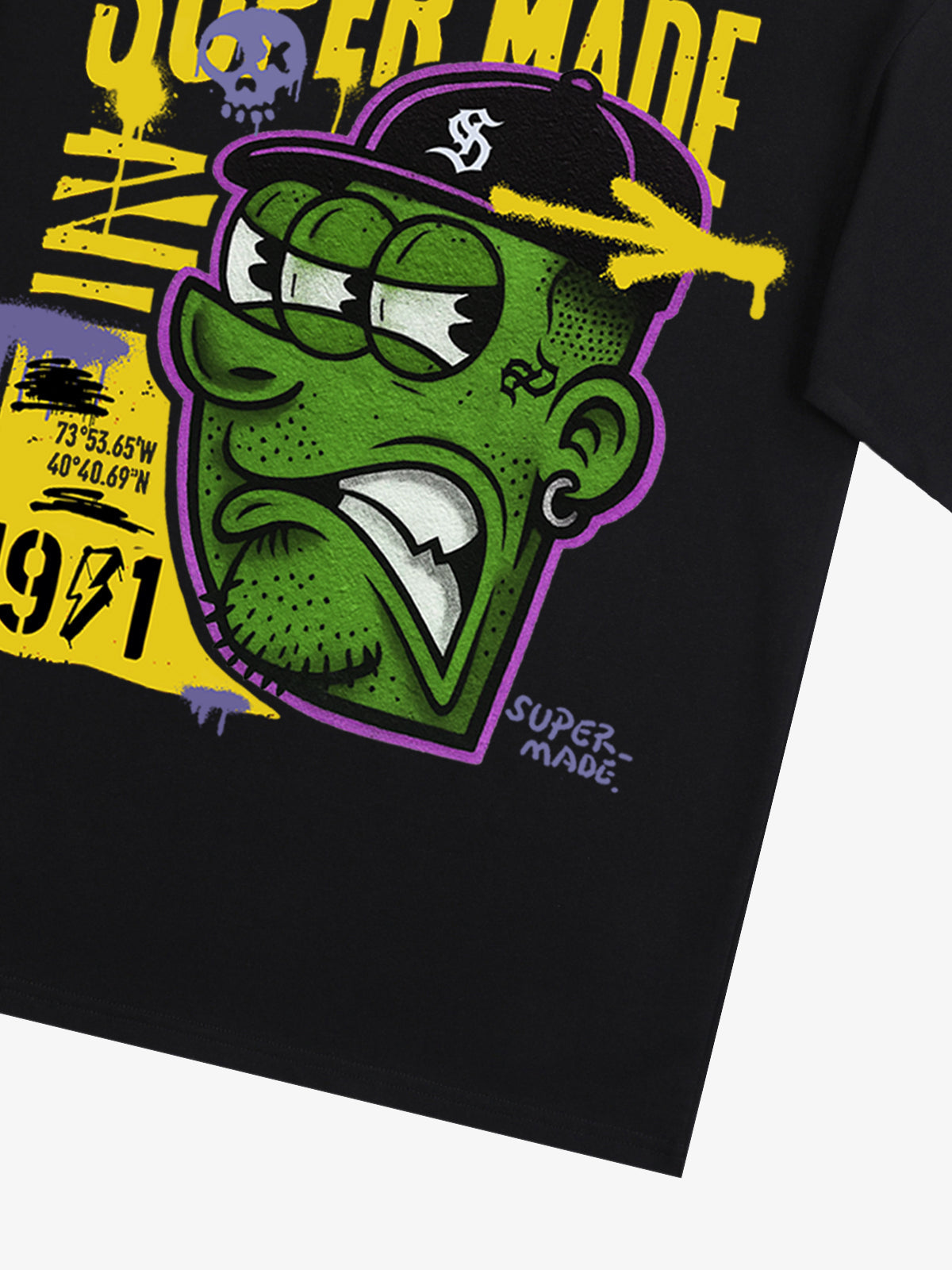 Graphic T-Shirt with Bold Monster Design for Streetwear Enthusiasts 