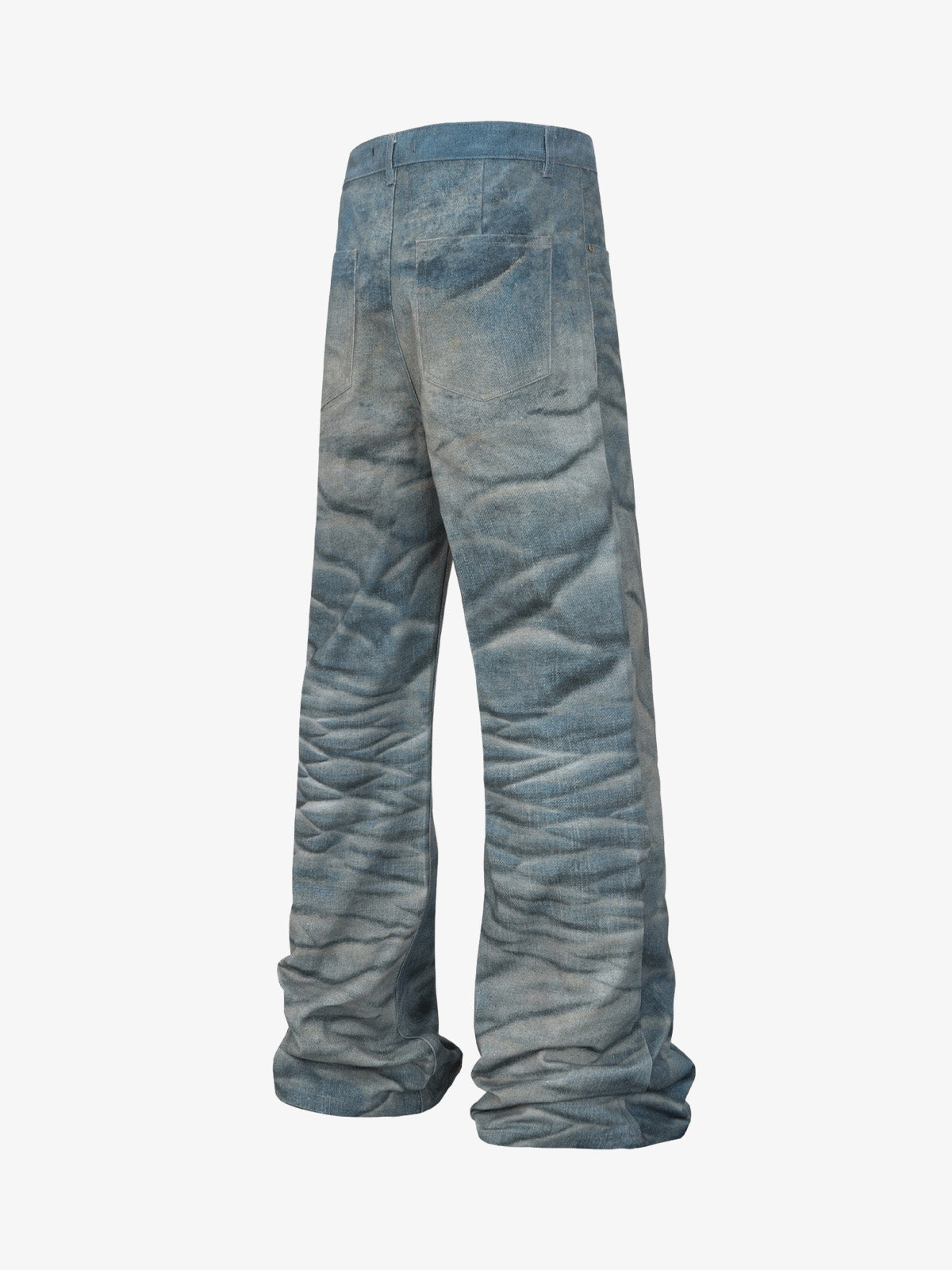 High Street RO Heavy Washed Flared Jeans 