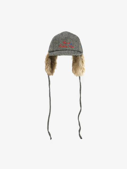 Winter Warmth Aviator Hat with Embroidered Design 