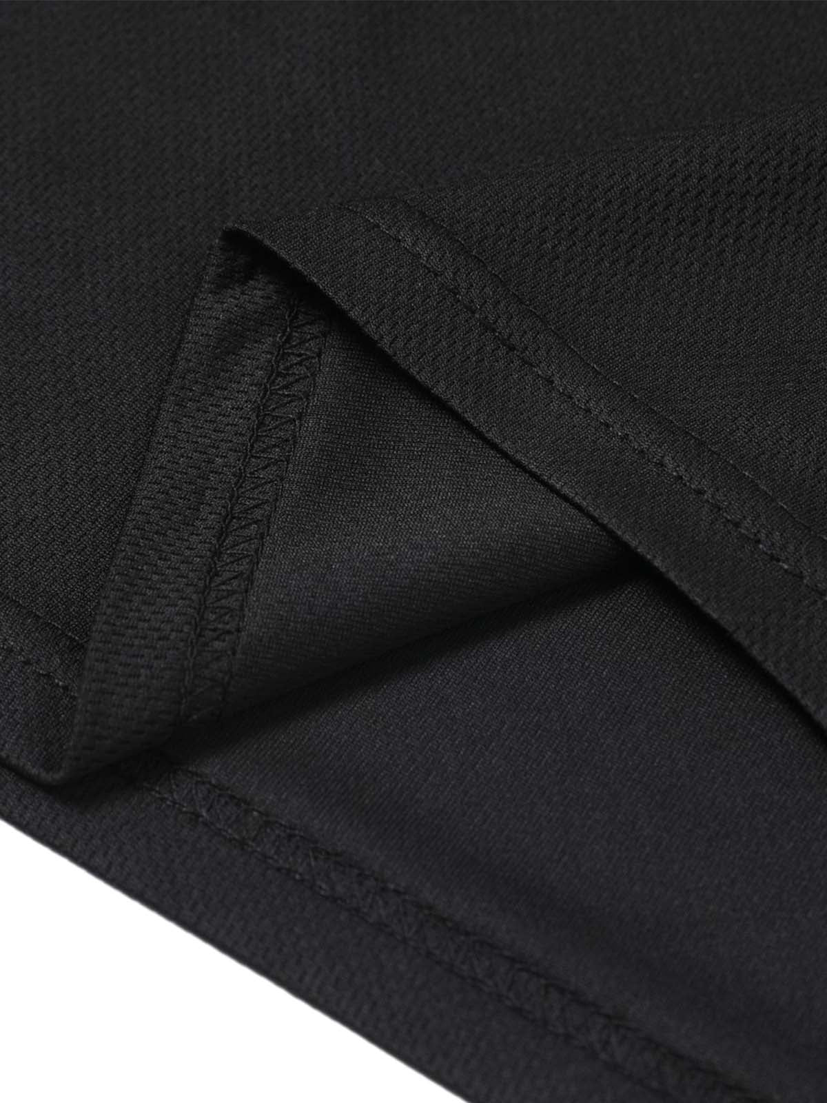 Contrast Color Sporty V-Neck Jersey T-Shirt 
