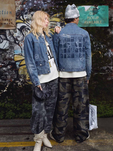 Graphic Denim Jacket