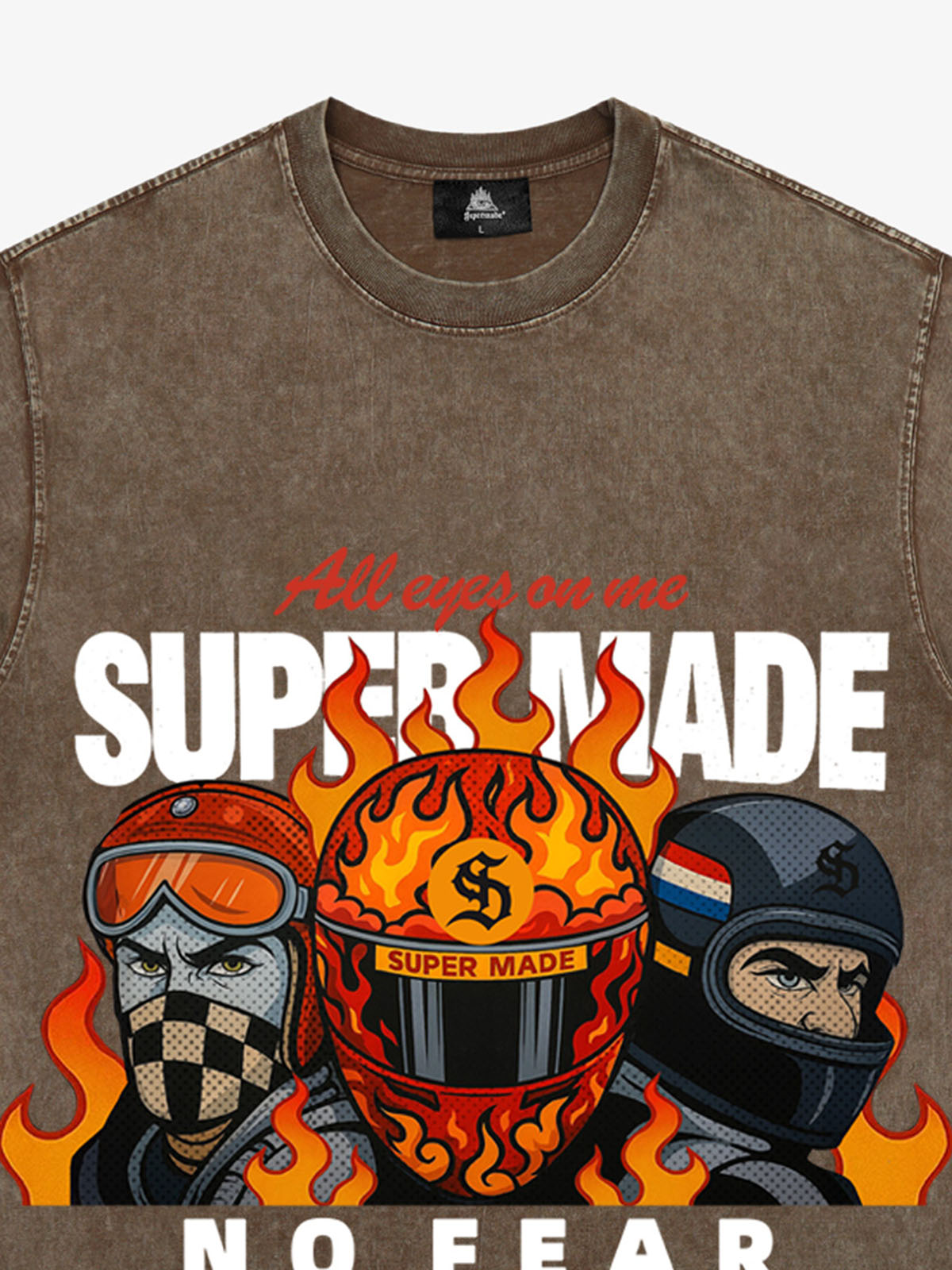 Motorcycle racing graphic T-shirt 