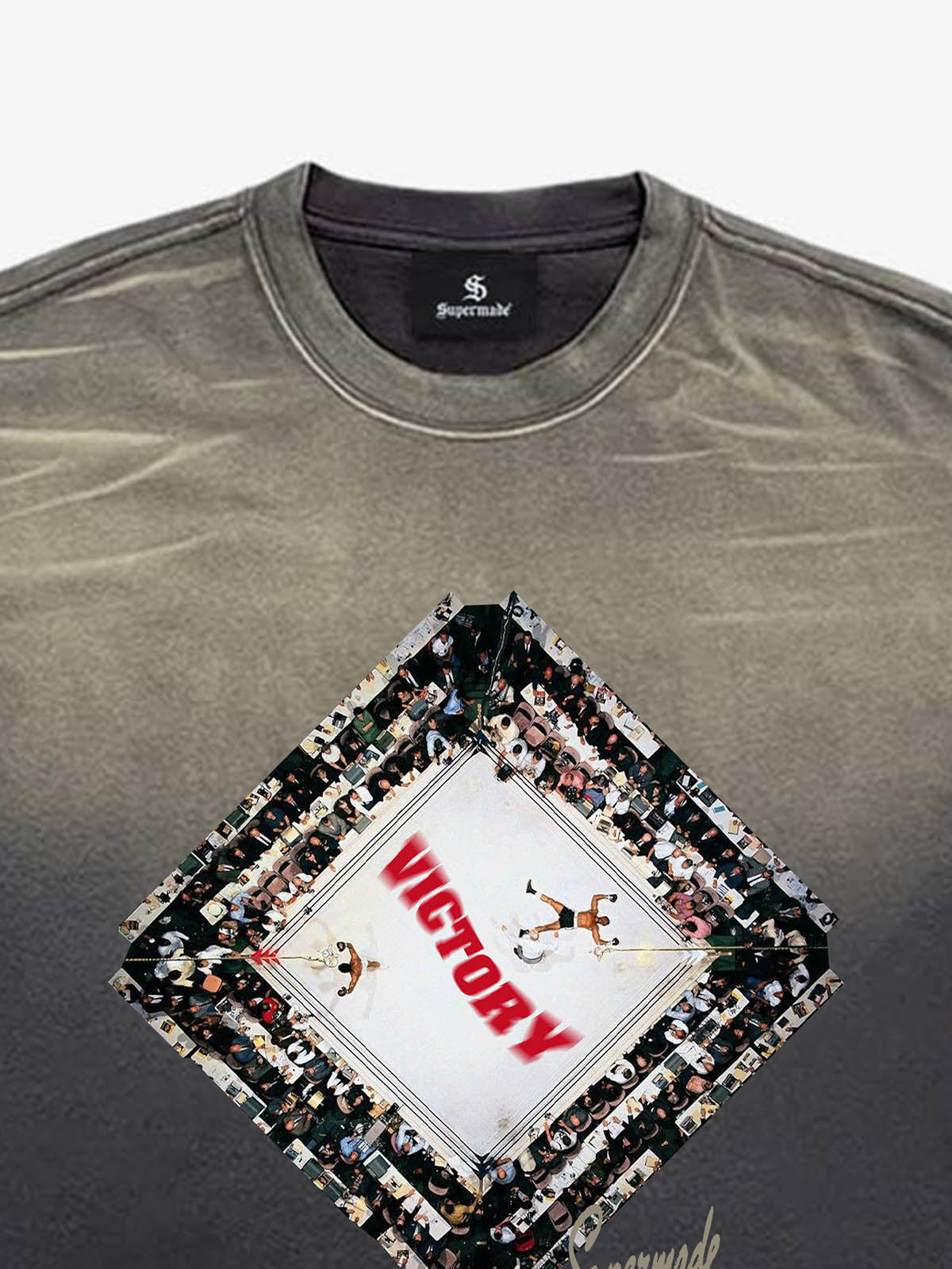 Vintage Distressed Boxing Graphic T-Shirt 