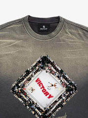 Vintage Distressed Boxing Graphic T-Shirt 
