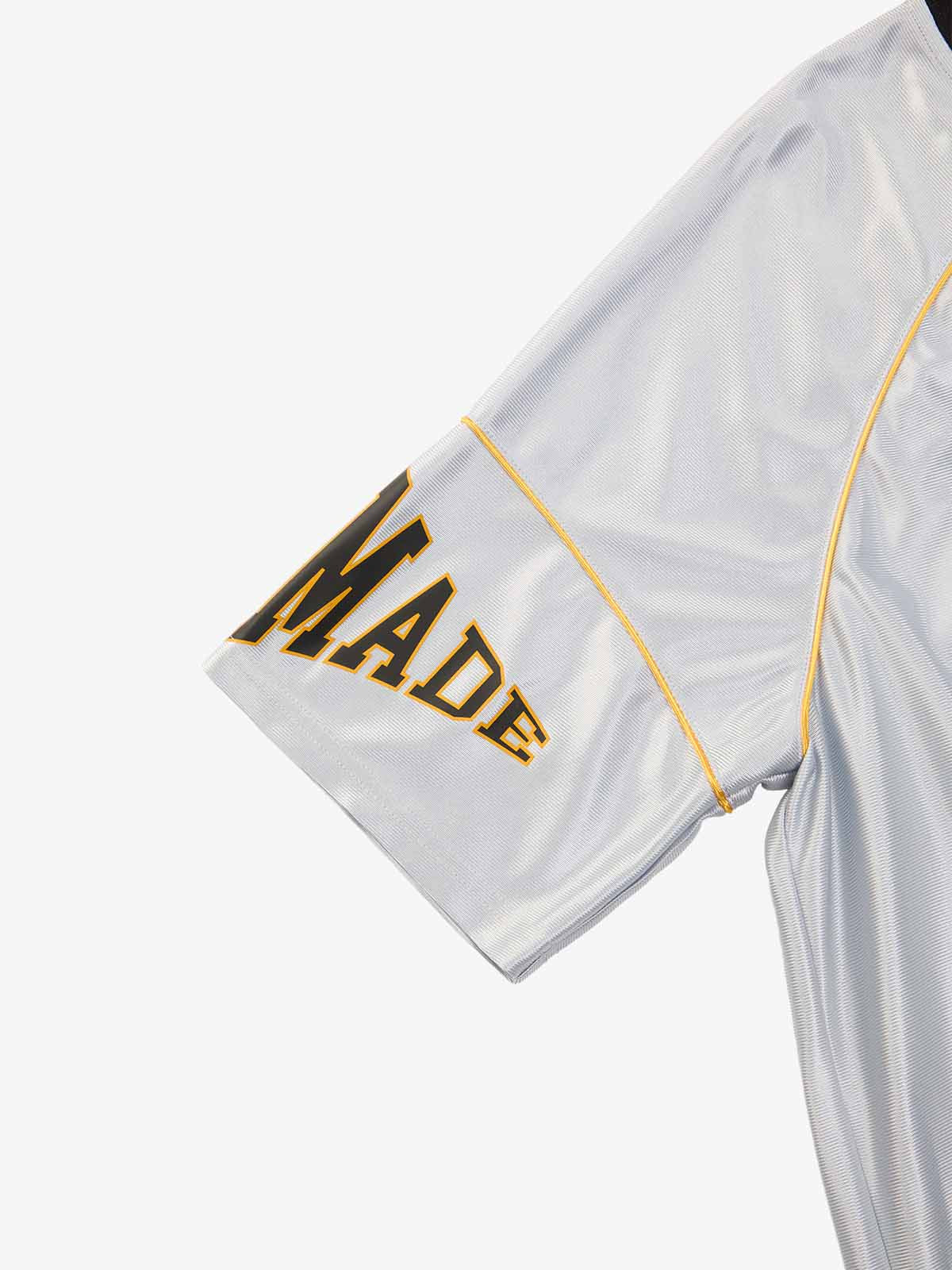 Supermade Patterned Custom V-neck Silver Sport Jersey 