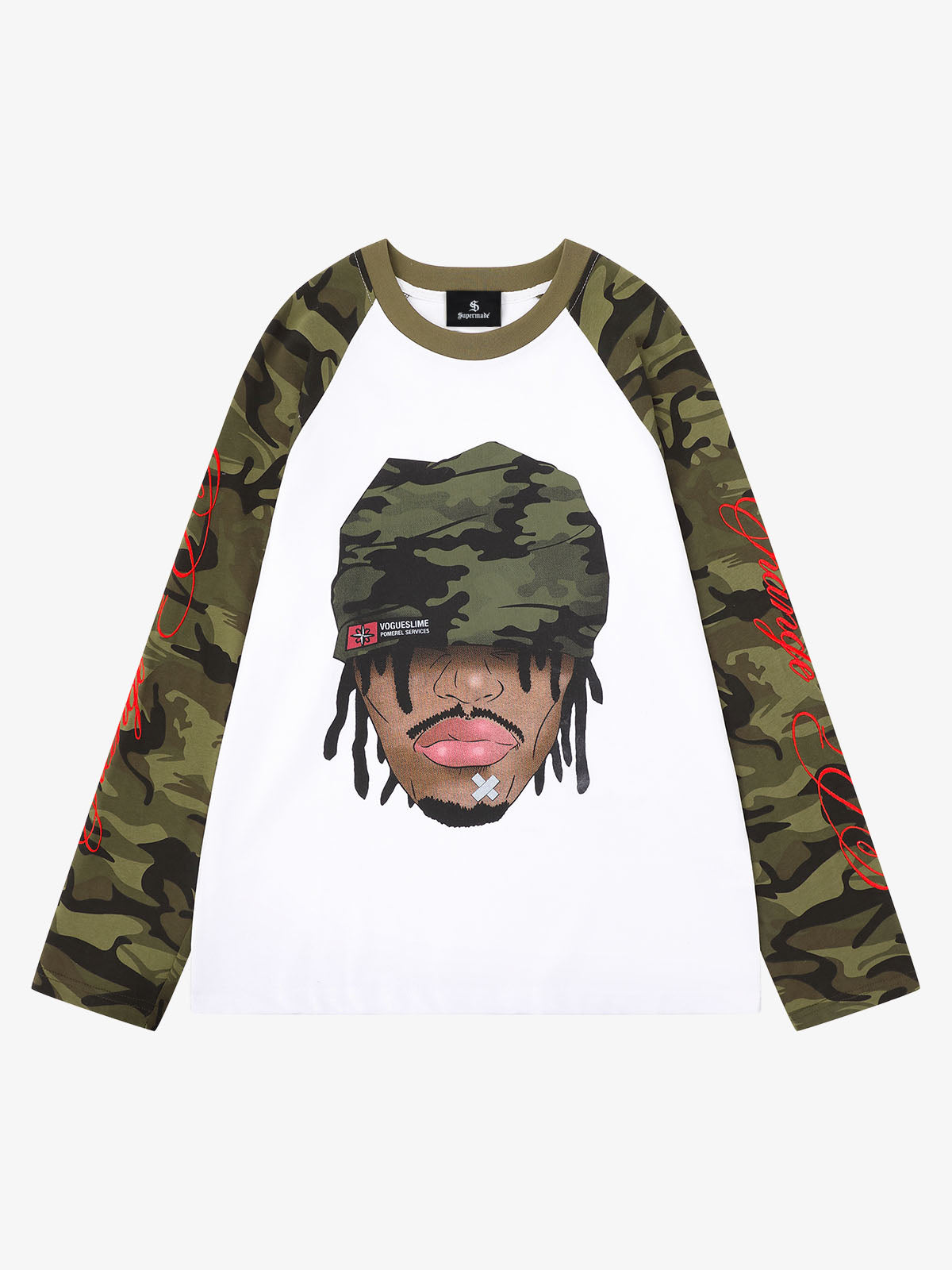 Langarmshirt mit Camouflage-Motiv