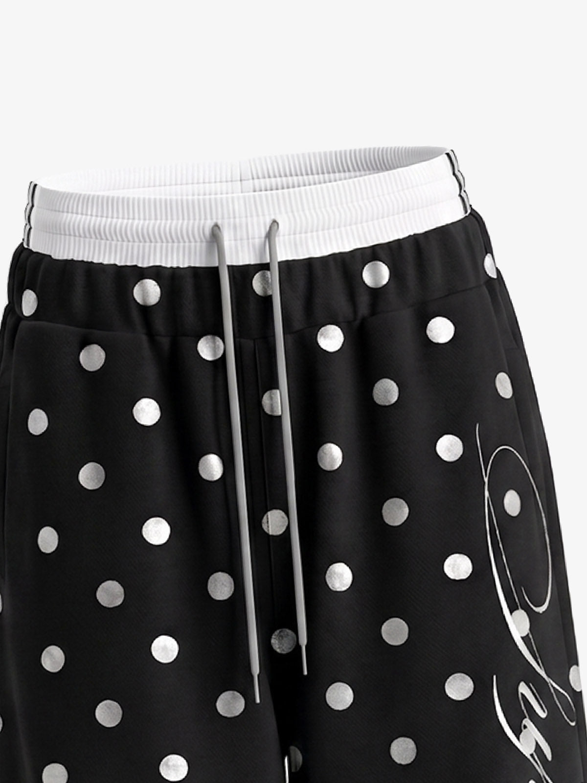 Double Waist Polka Dot Pants