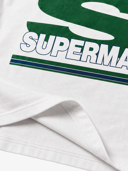 Racing Graphic Cropped Long Sleeve Tee