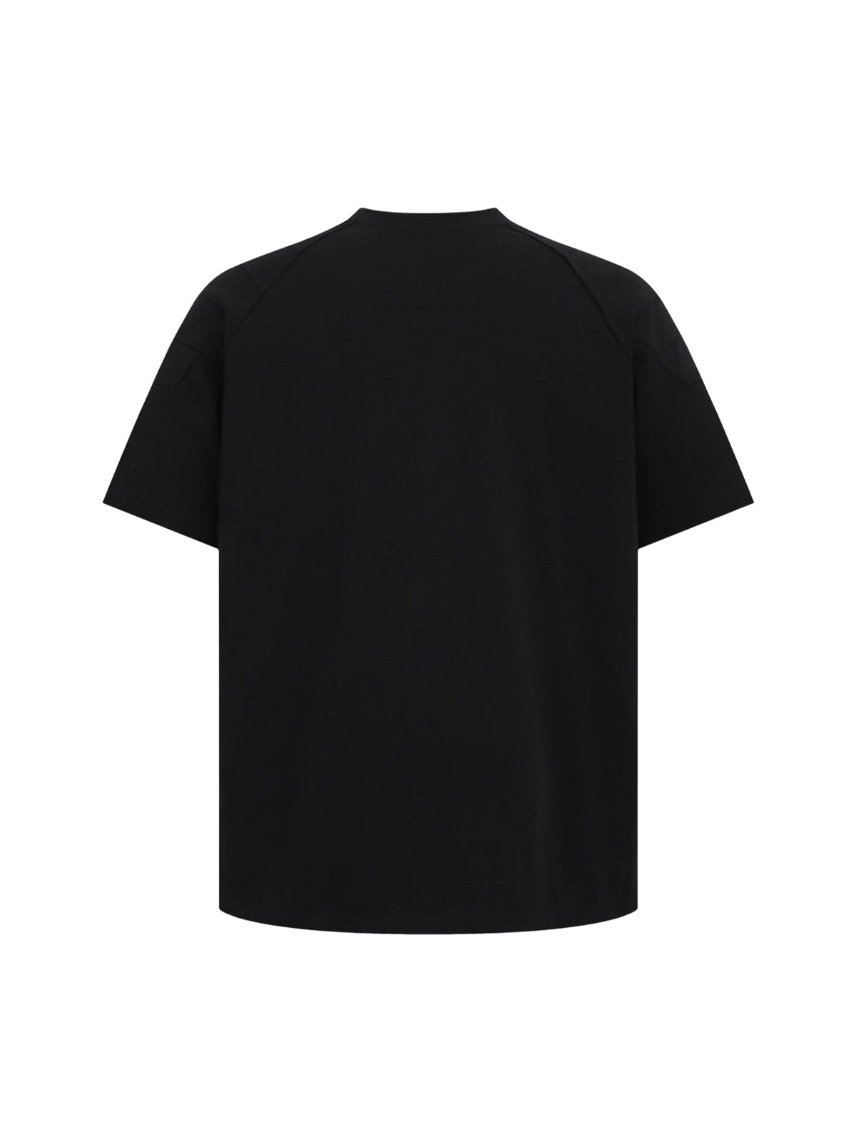 Retro Motorcycle Pleated Patch T-shirt