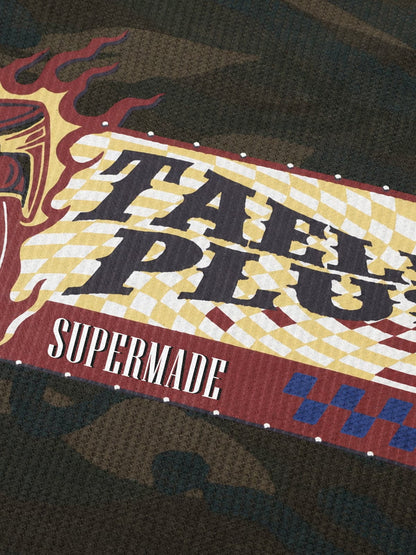 Camo Graffiti Waffle Long Sleeve Tee
